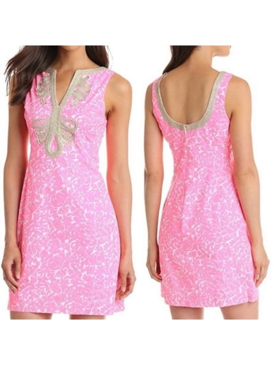 Lilly Pulitzer Dresses & Skirts - Lilly Pulitzer Women's 4 Janice Shift Cosmos Pink Lined Dress